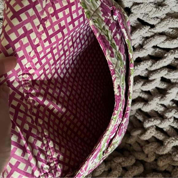 Pink Floral Vera Bradley Crossbody Purse - Picture 4 of 9